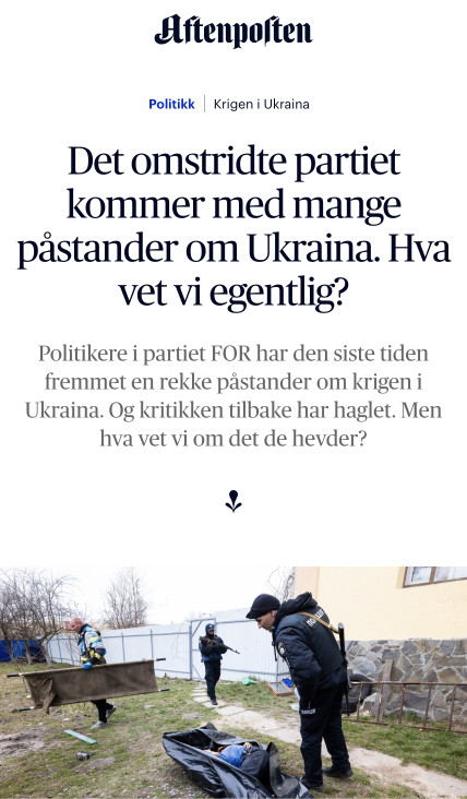 Det omstridte partiet kommer med mange påstander om Ukraina. Hva vet vi egentlig?