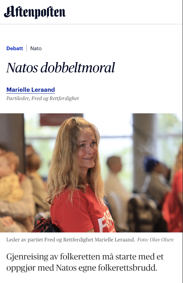 Natos dobbeltmoral