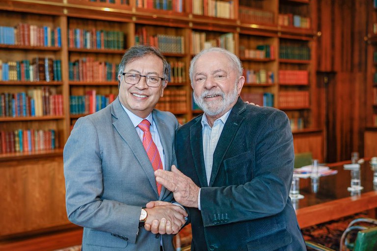Gustavo Petro og Lula de Silva