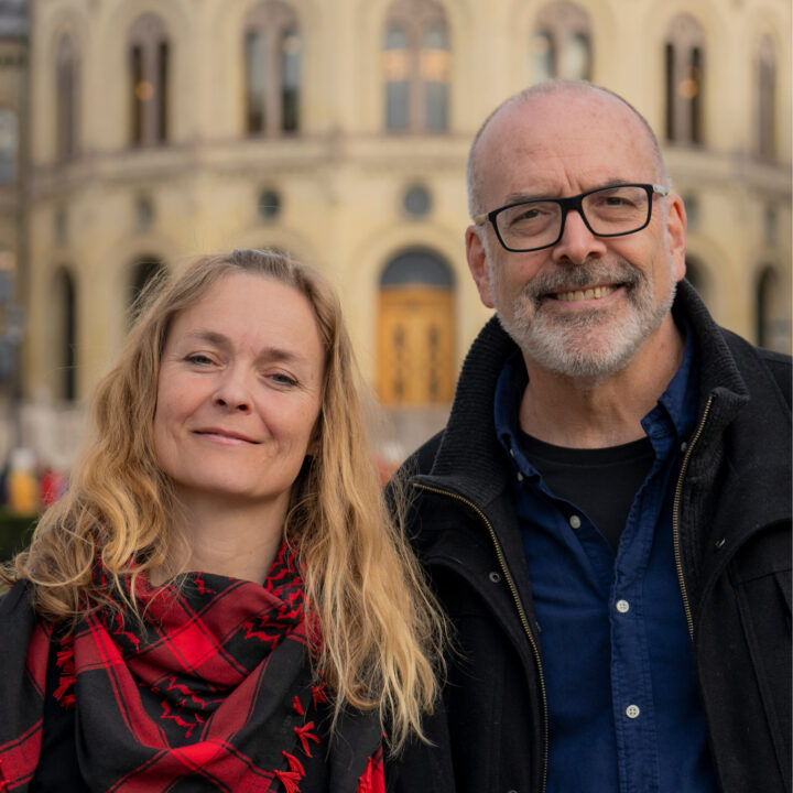 Marielle Leraand partileder og Peter Eisenstein nestleder