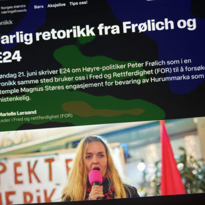 Farlig retorikk fra Frølich og E24