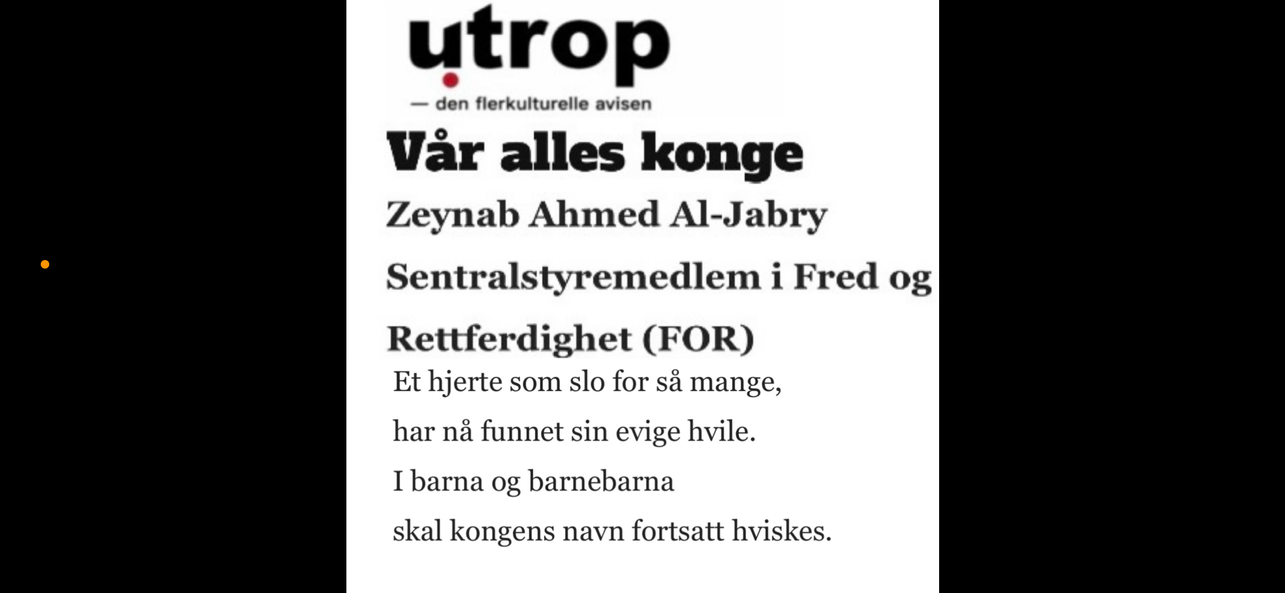 Vår alles konge