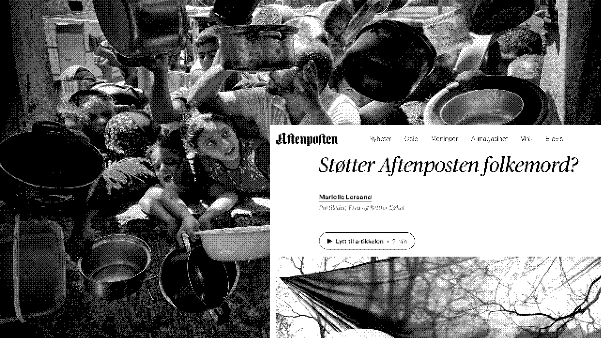 Støtter Aftenposten folkemord?