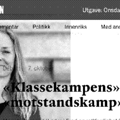 «Klassekampens» «motstandskamp»